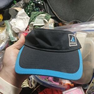 Adidas Black Visor with Blue Trim
